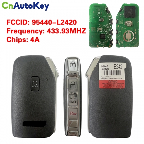 CN051217  Kia K5 2022 Genuine Smart Remote Key 4+1 Buttons 433MHz 95440-L2420