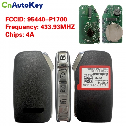 CN051207  KIA Sportage 2023 Genuine Smart Remote Key 4 Buttons 433MHz 95440-P1700
