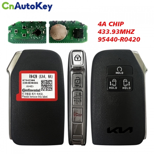 CN051208  KIA Carnival 2022 Smart Remote Key 7 Buttons 433MHz 95440-R0420