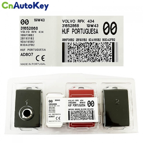 CN050014 2016-2021 Volvo / 4-Button Smart Key / PN: 32256980 / YGOHUF8423 / 433 Mhz  8A chip Keyless Go