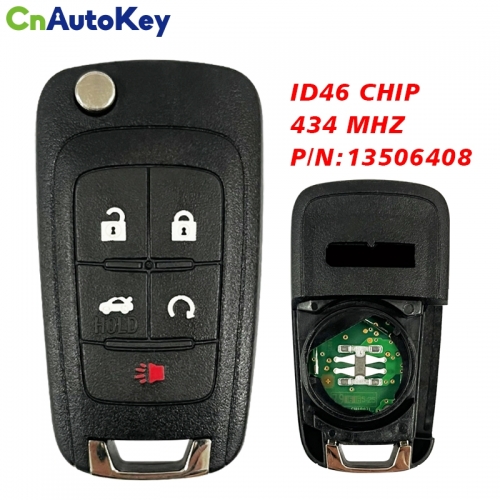 CN019030 Original Keyless GMC 5 Button Remote Head Key HU100 Part Number 13506408  ID46 Chip 434MHZ