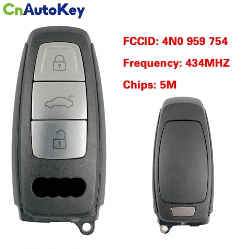 CN008179  MLB Original 3 Button 434MHZ 5M Chip for Audi A8 2017-2021 Smart Key Remote Control FCC ID 4N0 959 754 Keyless Go