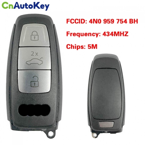 CN008180 MLB Original 3 Button 434MHZ 5M Chip for Audi A8 2017-2021 Smart Key Remote Control FCC ID 4N0 959 754 BH Keyless Go
