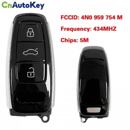 CN008181 MLB Original 3 Button 434MHZ 5M Chip for Audi A8 2017-2021 Smart Key Remote Control FCC ID 4N0 959 754 M Keyless Go