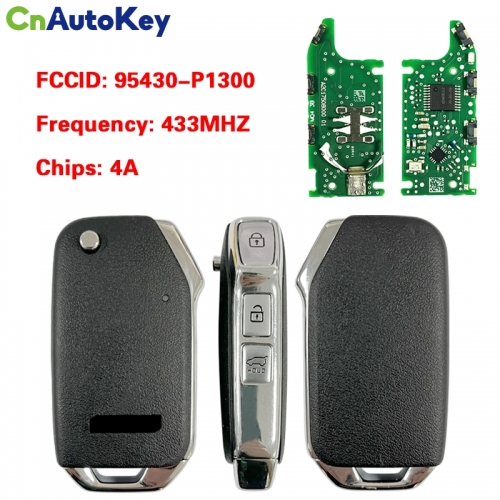 CN051160 Original PCB Flip remote key For KIA  SPORTAGE V (NQ5) 433MHZ 4A Chip P/N : 95430-P1300