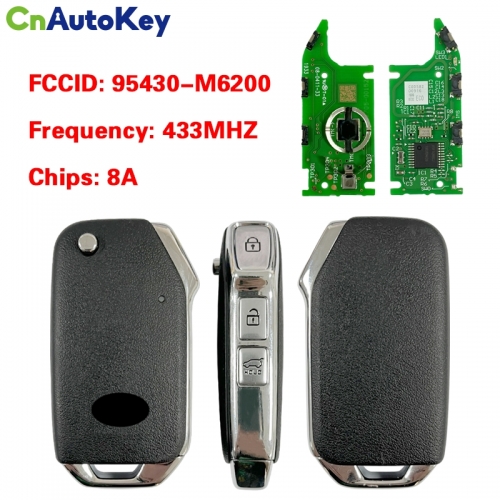 CN051226  KIA Cerato 2019 Genuine Smart Key 3 Buttons 433MHz 8A  95430-M6200