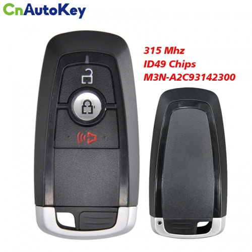 CN018080 Smart Keyless Go Remote Key 315MHz ID49 chip for Ford Fusion Edge Explorer Mustang 2017-2020 M3N-A2C93142300