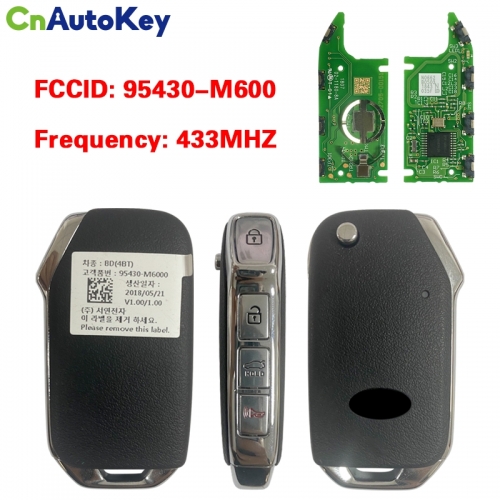 CN051123 2018-2019 Kia Forte 4 Butoon Smart Key Fcc CQOFD00430 Pn 95440-M6000