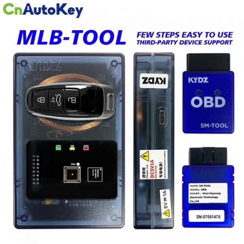 CNP189  2024 KYDZ MLB Tool Key Programmer for VW Audi Porsche Lamborghini B-entley Calculate MLB Data Generate Dealer Key with 3 Tokens for Calculatio