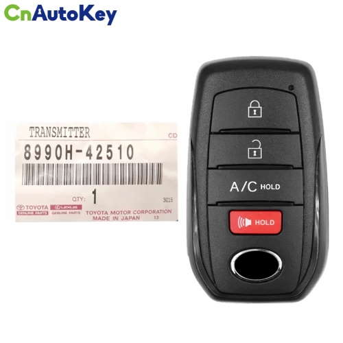 CN007325  2023 Toyota bZ4X Smart Remote Key 4 Button 8990H-42510 HYQ14FBX