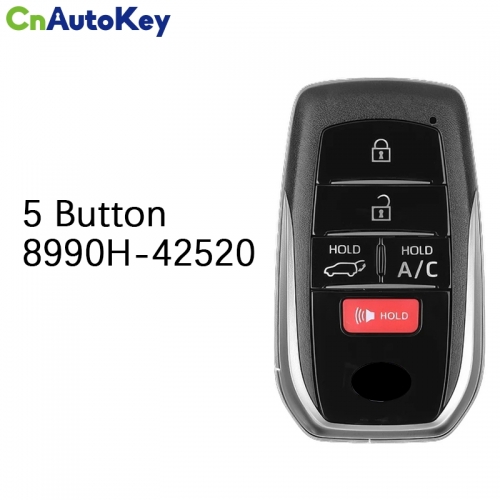 CN007323  2023 Toyota bZ4X Smart Remote Key 5 Button 8990H-42520 HYQ14FBX