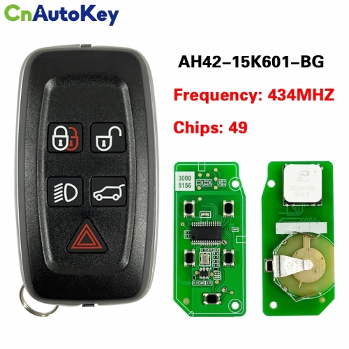 CN004014 5 Button Full Smart Card Remote Car Key Fob 434Mhz 49 Chip for Land Rover for Range Rover Sport Evoque AH42-15K601-BG