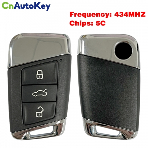 CN001117  Original for VW Smart Key Remote 434.4mhz 5C Chip FCC 3GD 959 725