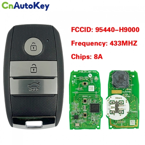 CN051149  KIA Rio 2017 Genuine Smart Key Remote 433MHz 8A Chip Part Number 95440-H9000