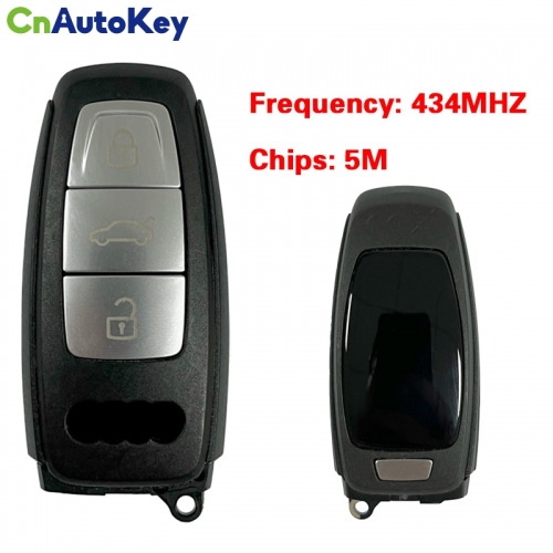 CN008199 Original 3 Button 434MHZ 5M Chip for Audi A8 2017-2021 Smart Key Remote Control Keyless Go