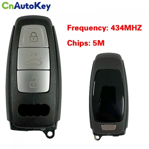 CN008198 Original 3 Button 434MHZ 5M Chip for Audi A8 2017-2021 Smart Key Remote Control Keyless Go