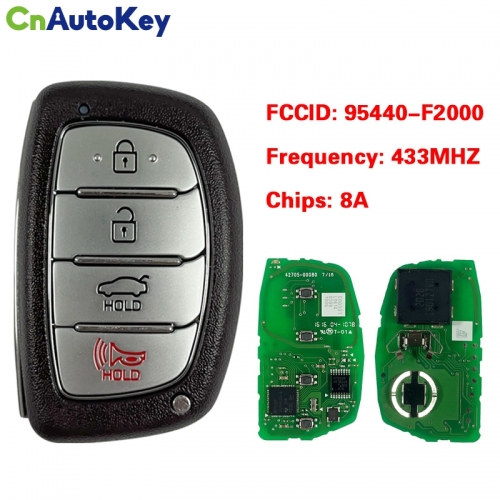 CN020148 For Hyundai Elantra 2016-2018 Proximity Smart Key CQOFD00120 95440-F2000 95440-F3000