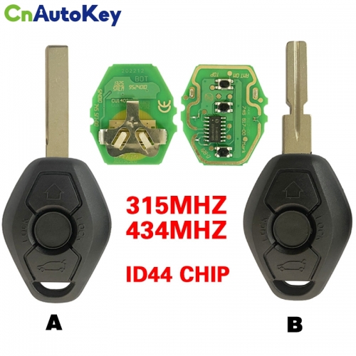 CN006005 For BMW EWS remote key 3 button 315/433MHZ ID44 HU58