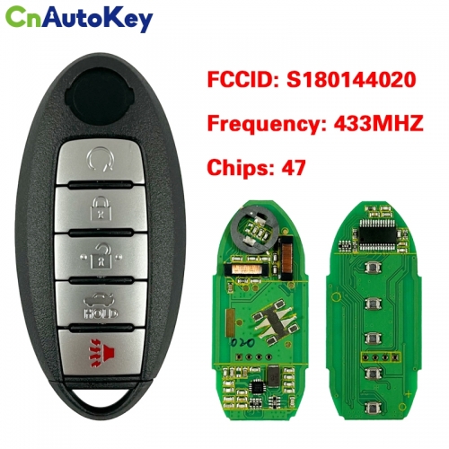 CN027064 5 Buttons 434MHz PCF7953X Chip Smart Remote Car Key For Nissan Altima Maxima 2013 2014 2015 S180144020 KR5S180144014