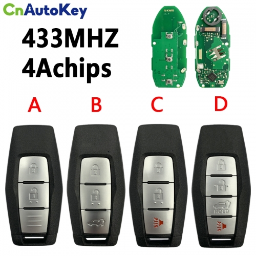 CN011038 2021-2022 Mitsubishi Outlander / 2/3/4-Button Smart Key / PN: 8637C253 / KR5MTXN1 433MHZ 4A Chip (After market)