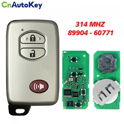CN007194 Toyota 3 Button Proximity Remote Smart Key HYQ14AEM Gne Board 6601 89904-60771