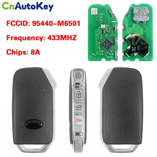 CN051232 For Kia Cerato 2019+ Smart Key, 4Buttons 95440-M6500 95440-M6501 433MHz, 8Achips CQOFD00430