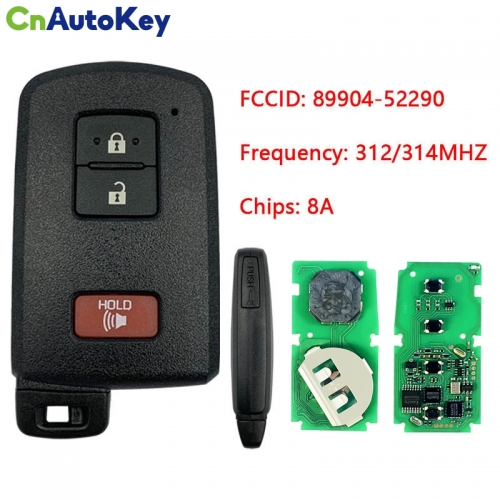 CN007137 For Toyota 3 Button Proximity Remote Fcc HYQ14FBA AG Board 2110 Pn 89904-52290