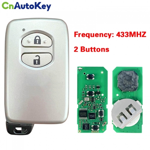 CN007285 For Toyota LAND CRUISER 2008+ Smart Key 2Buttons P1 94 4D-71 Chip 433MHz ASK B53EA 0140D 1 order