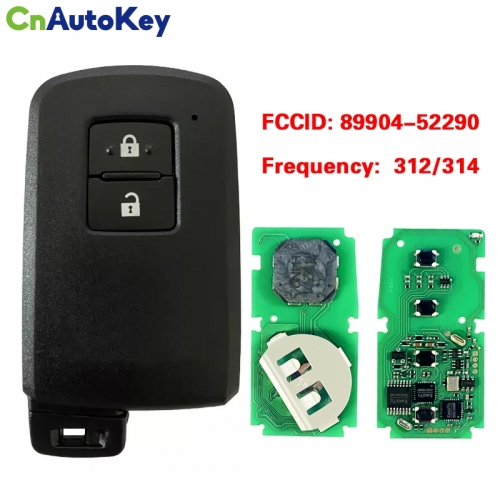 CN007296 2012-2019 For Toyota Prius RAV4 2- Button Smart Key 312MHZ PN 89904-52290 2110B 312/314