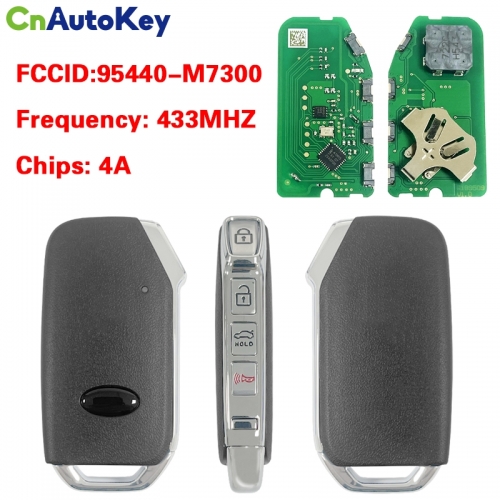 CN051287 For Kia Forte 2022 Smart Remote Key 4 Button 433MHz 95440-M7300 4A Chip