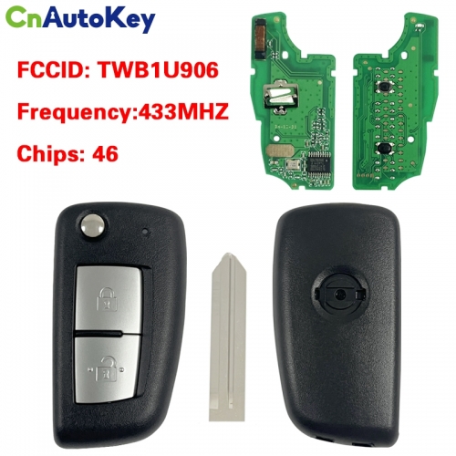 CN027029 FOR NISSAN 2 Button 433MHZ ID46 PCF7961 TWB1U906