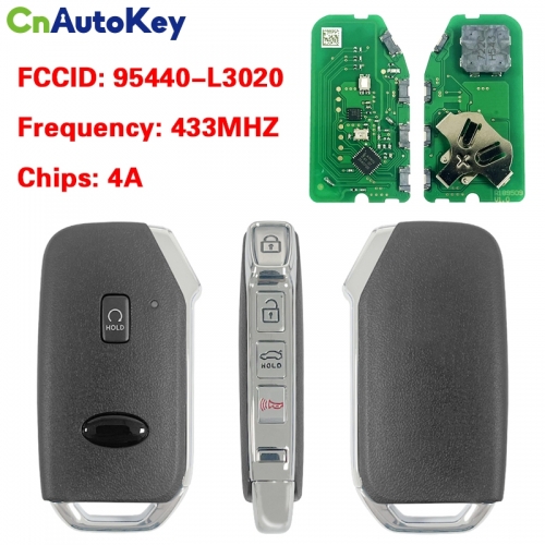 CN051291 For Kia P/N 95440-L3020 CQOFD00790 Kia K5 Smart Keyless Entry Remote 433MHZ 4A Chip