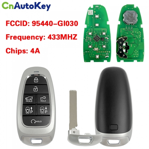 CN020391 For Hyundai Ioniq 2022 Smart Remote Key 95440-GI030 7 Buttons 433MHZ 4A Chip