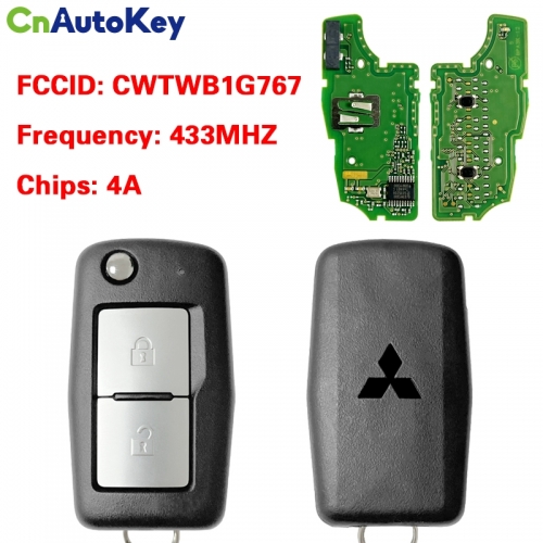 CN011043 For Mitsubishi Flip remote 433Mhz 4A chip CWTWBB1G767