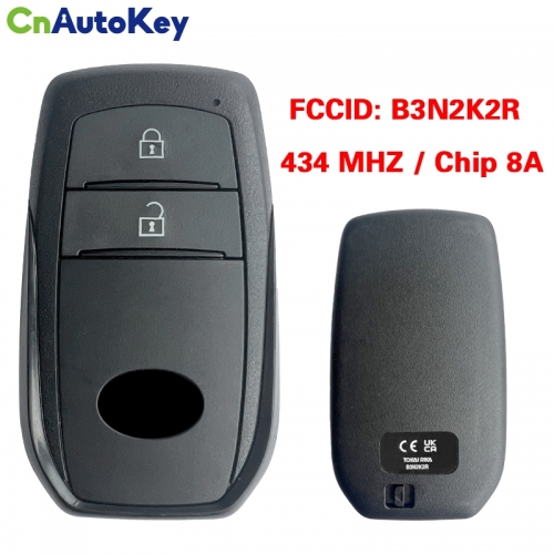 CN007365 2/3 Button 8A Chip 434Mhz Toyota Remote FCC B3N2K2R