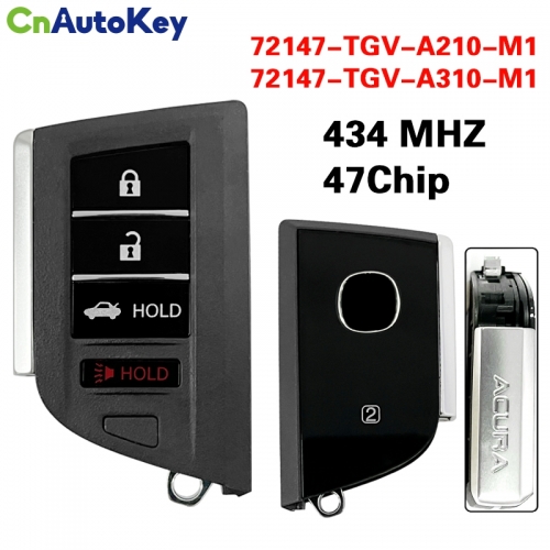 CN054009 For Acura 3+1Button Smart Key Fcc 72147-TGV-A210-M1/72147-TGV-A310-M1 47 Chip