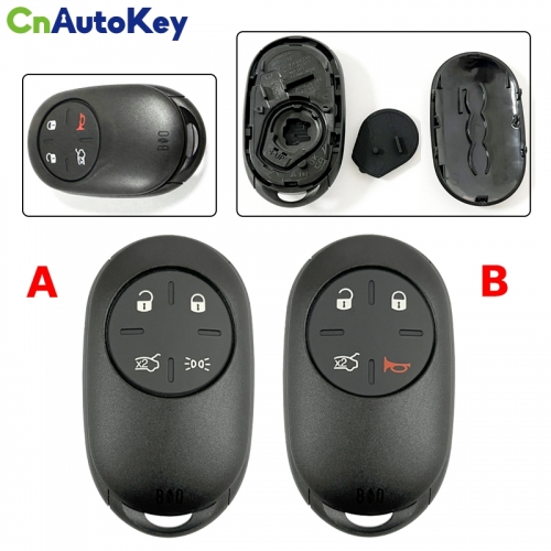 CS017025 for Fiat 500 4/3+1Button Smart Remote Auto key Shell
