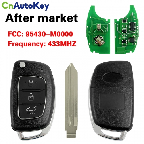 CN020116 2016 Hyundai Creta Remote Flip Key 3B 433MZ 4D60 80BIT 95430-M0000
