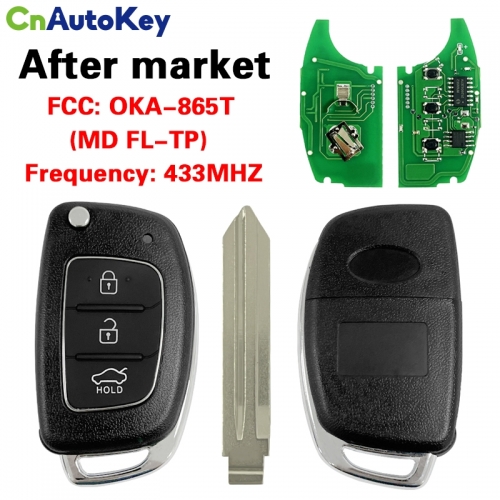 CN020077 Hyundai 3 Button Genuine Remote 433MHz - Elantra 2012- OKA – 865T (MD FL –TP)