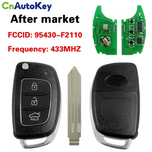 CN020394 For Hyundai Elantra 2017-2019 Flip Remote Key 433MHz 95430-F2110
