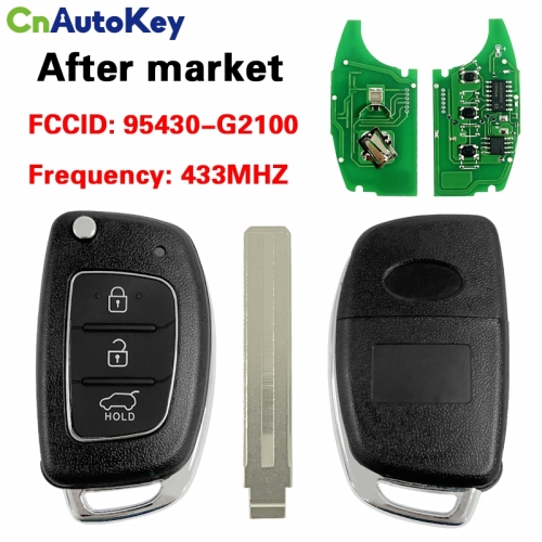 CN020398 For Hyundai 3 buttons 433MHz Smart Key Flip Remote Remote 95430-G2100