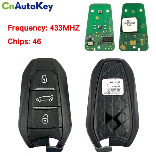 CN016055 Original 3button smart key 433.92mhz for Peugeot DS 46Chip