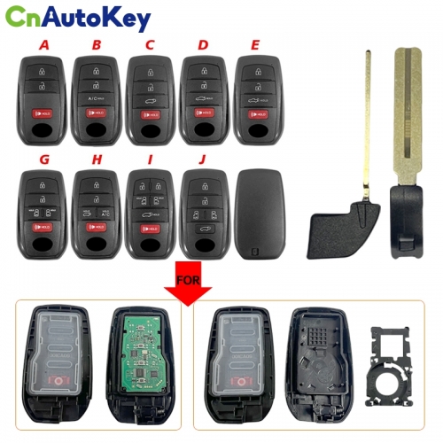 CS007152 3/4/5/6 Button Smart car keyFor Toyota Replacement Upgraded Remote Car Key shell