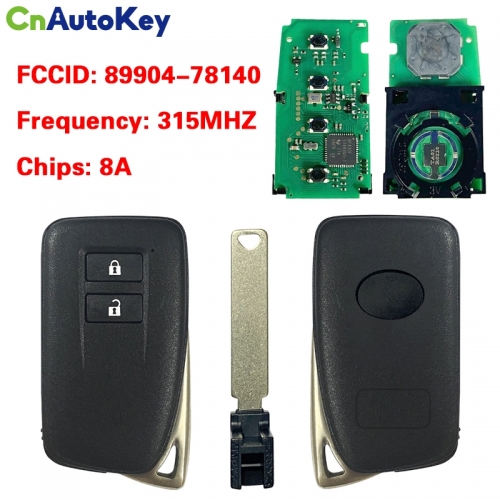 CN052013 2 Button LEXUS Smart Remote Fob for NX Series 14FDD-02 315MHz Toyota-H Chip 89904-78140