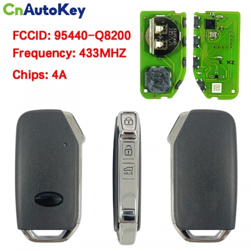 CN051300 For KIA 3 Buttons Smart Key Remote PN:95440-Q8200 433MHZ 4A chip