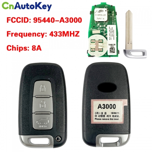 CN051071 Genuine Kia Smart Remote Key 433MHZ 8A Chip 95440-A3000
