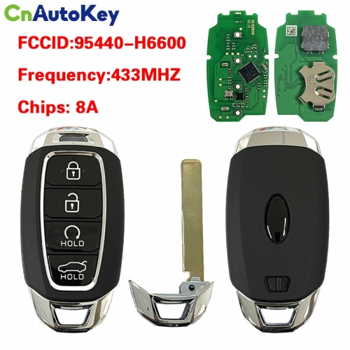 CN020517 Aftermarket For Hyundai Accent 2021 Smart Key 4 Button 8A chip 433mhz Part number 95440-H6600
