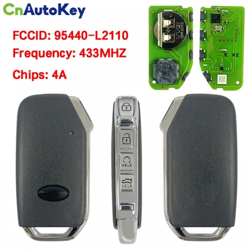 CN051302 For KIA 3 Buttons Smart Key Remote PN:95440-L2110 433MHZ 4A chip