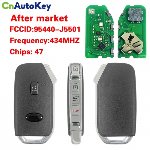 CN051187 Kia Stinger 2022 Genuine Smart Key Remote 5 Buttons 433MHz 95440-J5501 47 Chip