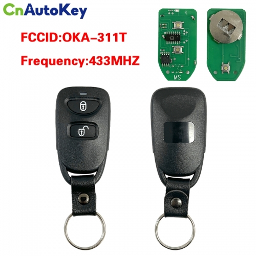 CN020519 433MHz P/N: 95430-2E100, 95430-2E110, ID FCC: OKA-311T Chave remota do carro para Hyundai Tucson 2005 2006 2007 2008 2009